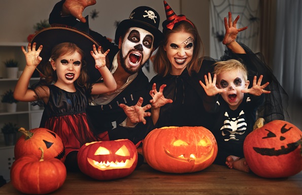 Le plaisir de l'Halloween en famille!