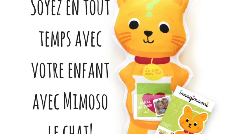 Mimoso le chat - Peluche pédagogique pour faciliter l'adaptation à la garderie